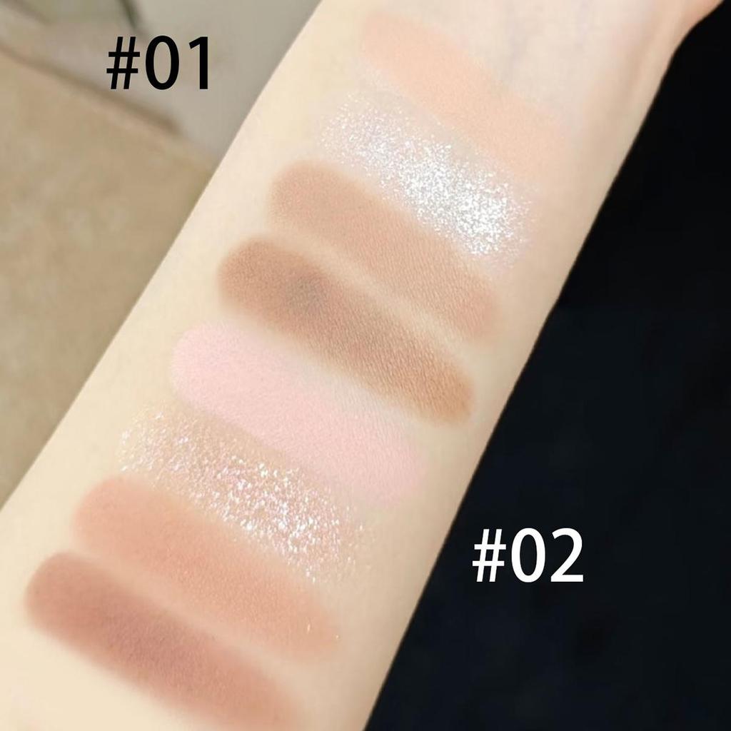 LITTLE ONDINE LumeCraft Eye Sculpt Quad 02 Whisper Blushpink 4.5g/0.16oz