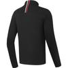 Fila 2023 Winter New Knit Long Sleeve Golf Sports Stand Collar Top Men Tops Deep-Black A11M345205F-BK