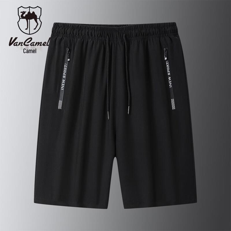 VANCAMEL Men s Lightweight Quick-Dry Outdoor Beach Shorts 4XL чёрный