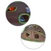 Cat Hole Foldable Pet Cat Toy Nine Hole Old Mouse Hole Cat Claw Fun Tunnel Toy