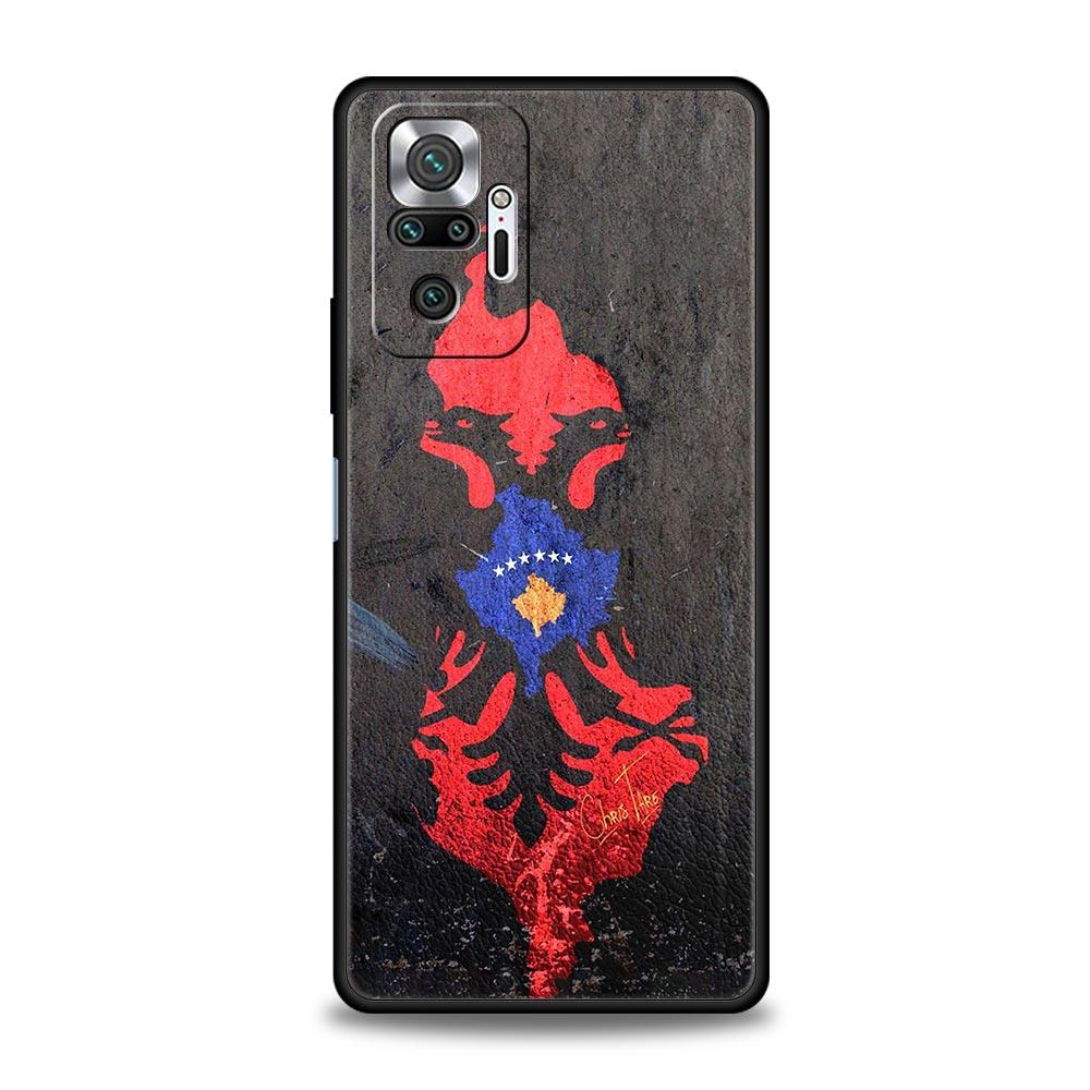 

Phone Case For Xiaomi Redmi Note 14 13 12 Pro Plus 5G 9S 9 10 11 4G 14C 13C 12C 10C 9C 9A Soft Cover Albania Albanians Flag Redmi Note 11