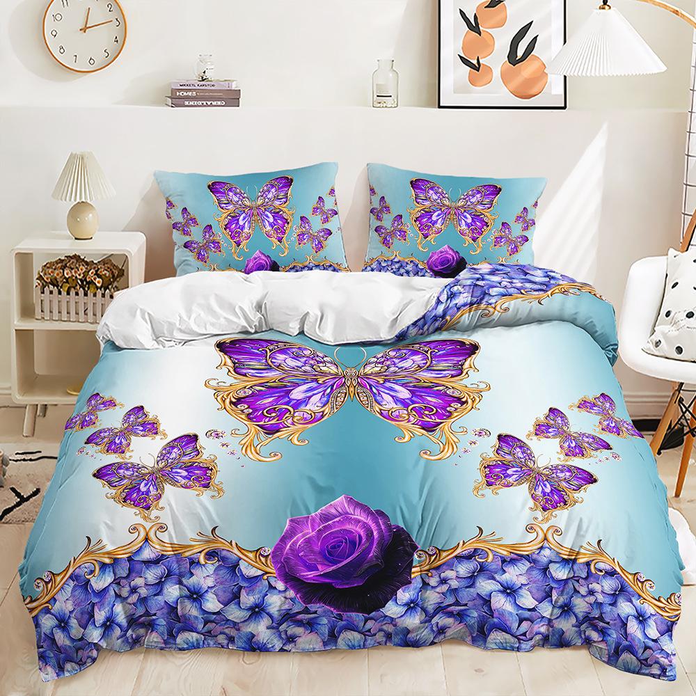 Pościel dziecięca trzyczęściowa z nadrukiem cyfrowym Tekstylia domowe Poszwa na kołdrę