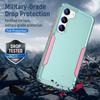 Anti-Glare Back Cover Case for Samsung Galaxy S23 FE S22 Ultra 5G S21 Plus S20 FE S 23 22 20 Dual Layer 2 In 1 Coque Armor Cases