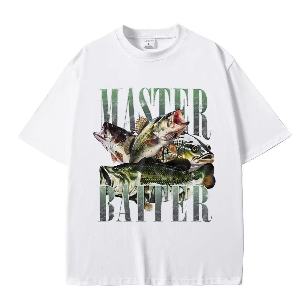 Master Baiter Meme TShirt Vintage Washed Y2k Aesthetic Unisex Oversized Short Sleeve Summer Cotton Retro Streetwear Hot Sale