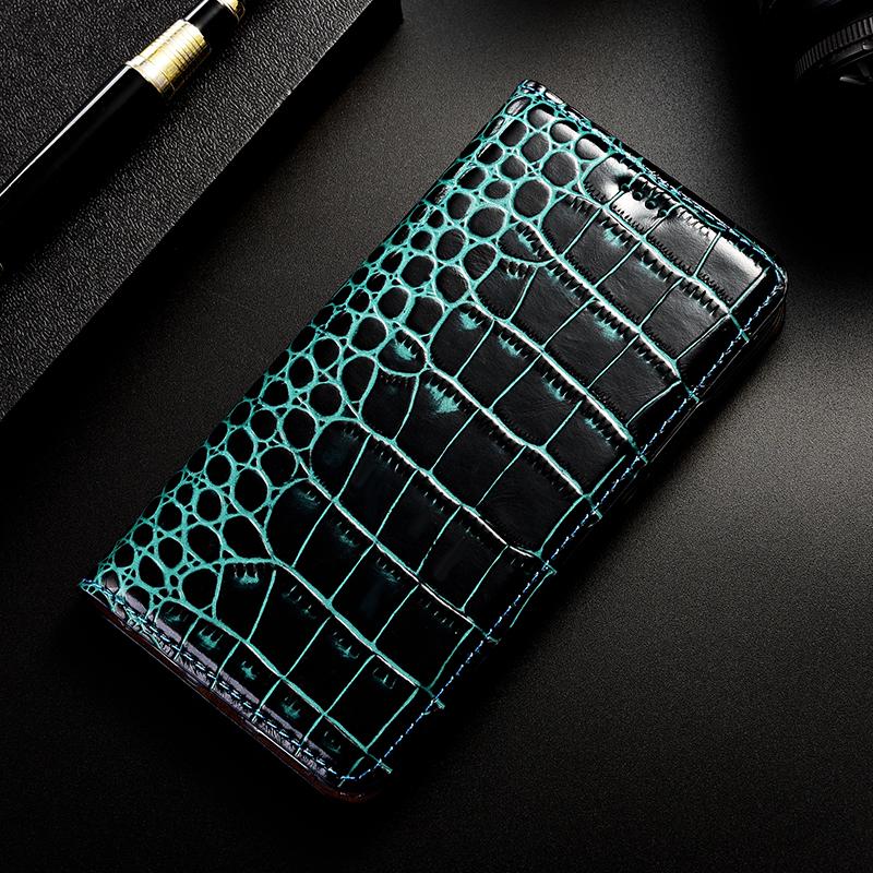 For Apple IPhone 7 8 X XS XR 11 12 13 14 15 16 16E Pro Plus Max Case Crocodile Genuine Leather Flip Wallet Cover Cases
