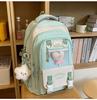The Schoolbag Is High-value, Cute and Fresh, and the Schoolbag Is Casual, Simple, Lightweight, Versatile and Large-capacity.