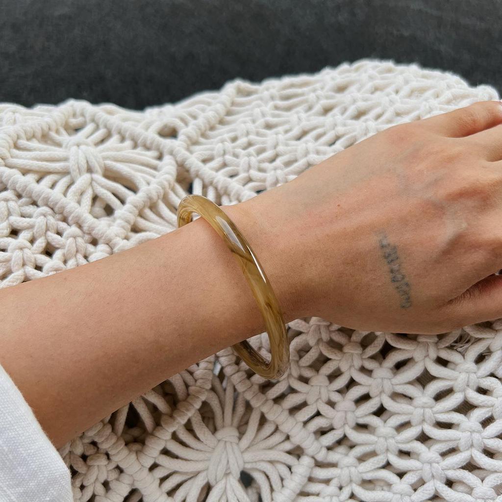 INS-Stil Farbverlauf Harz Ring Armband – Vielseitig, Pendlerfreundlich Europäische & Amerikanische Schmuckstücke