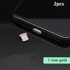 2Pcs Aluminum Alloy Anti Dust Plug For 14 13 12 Pro Max 11 Mini Xr 8 Plus Series Lightning Port Cove