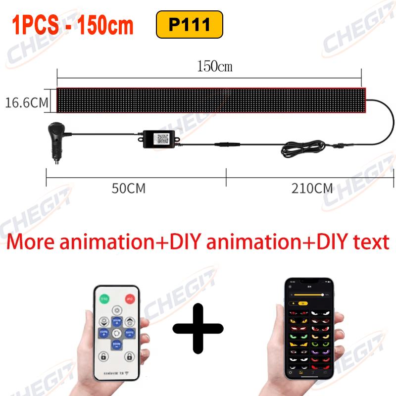 APP Truck Car Devil Eye LED Pixel Panel Light 2M LargeRemote Music Control Custom Text Lighting Scrolling For Board Windshield