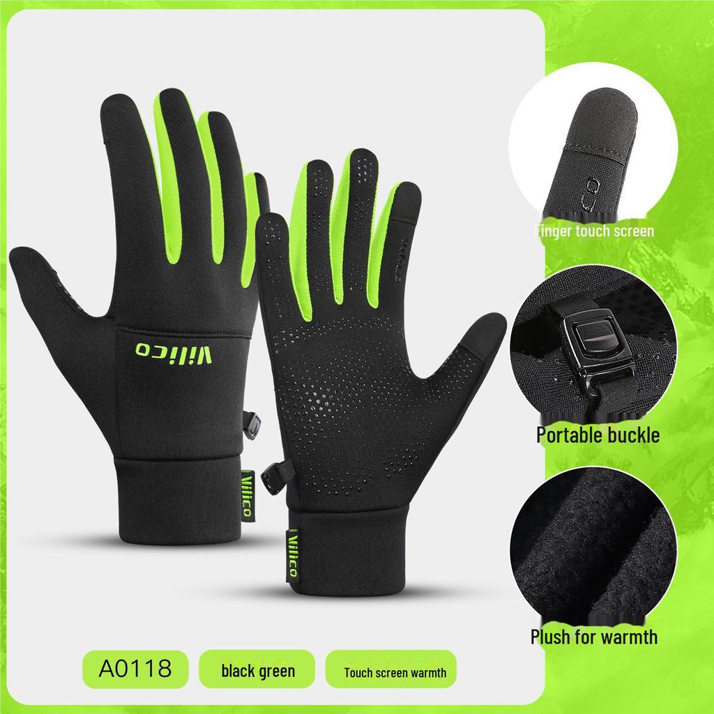 Winter-Touchscreen-Handschuhe für Damen und Herren, rutschfest, thermisch, für Laufen, Radfahren und Skifahren