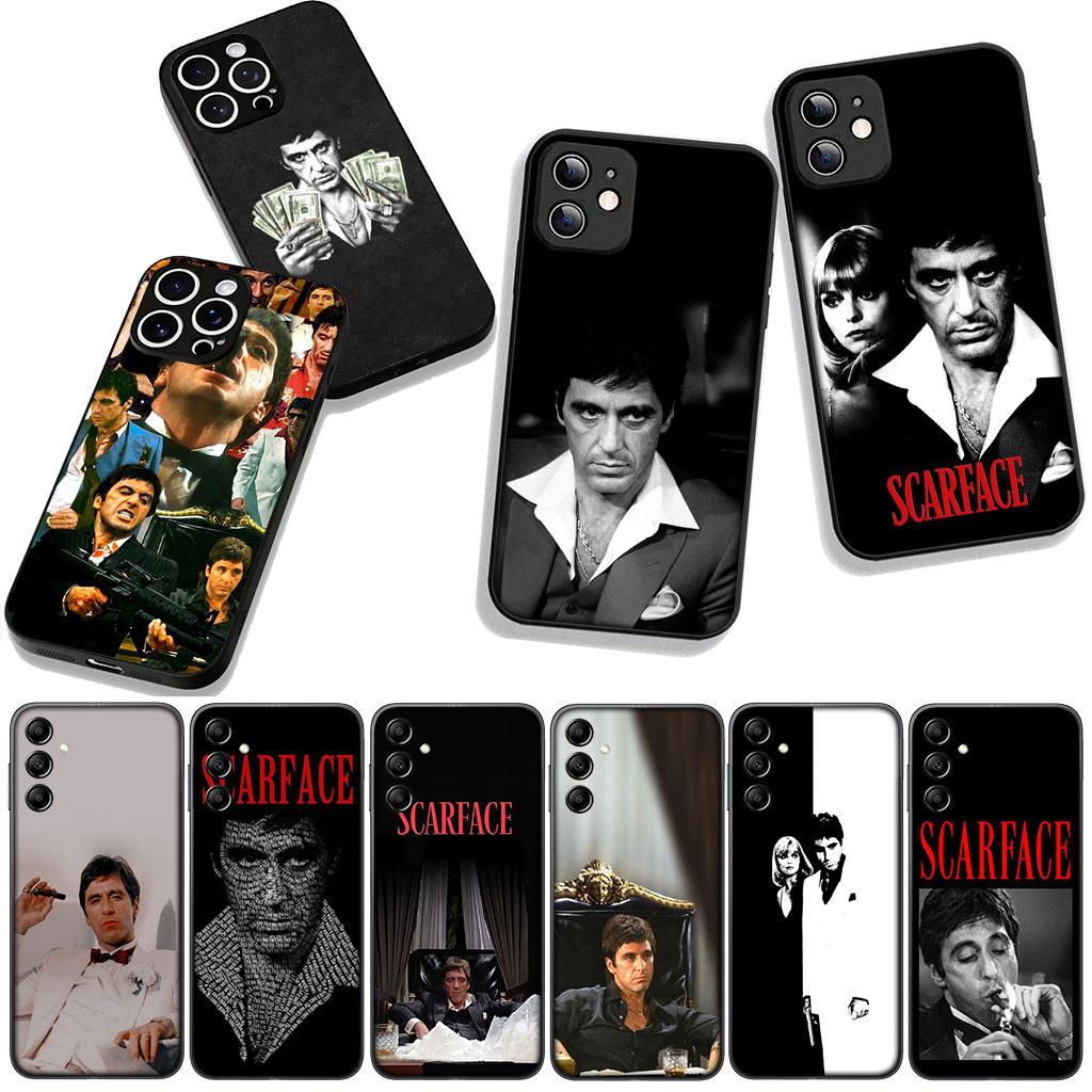 For Samsung Galaxy S25 S24 S22 S23 FE Ultra Plus A56 A05 A06 A15 A16 A55 S7 Edge Case S-Scarfaces Al Pacinos Tonys Montanas