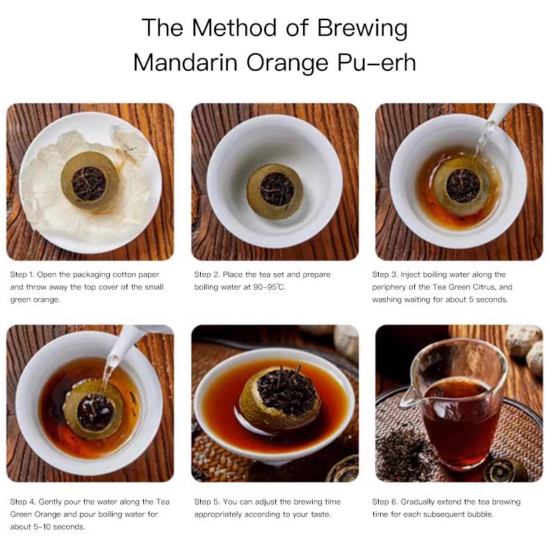 Dark Tea No.111 Green Mandarin Orange Ripened Pu-erh Tea 50g