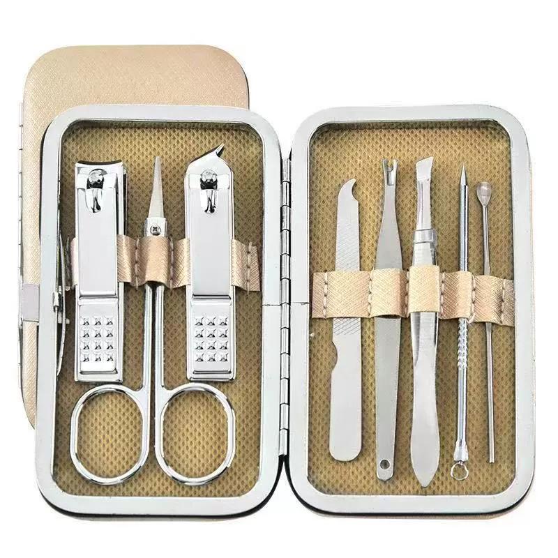 8 19 PCS Diagonal Nail Clipper Set Stainless Steel Sharp Durable for Home Salon Travel Fingernail Care