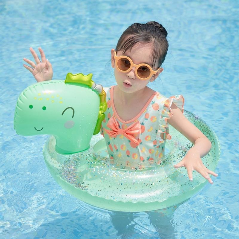 Dinosaur Pool Rings Baby Swimming Floats Inflatable Tubes Beach Outdoor Party