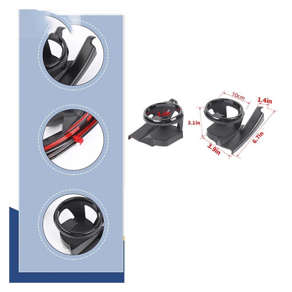 FANJI Car Front Door Cup Holder Drink Bracket Support for Jeep Wrangler JK