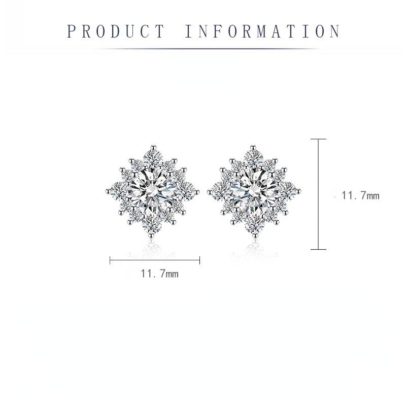 Sace Gems Klasické zirkónové náušnice zo zliatiny medi Dámske šperky Svadobný darček na párty