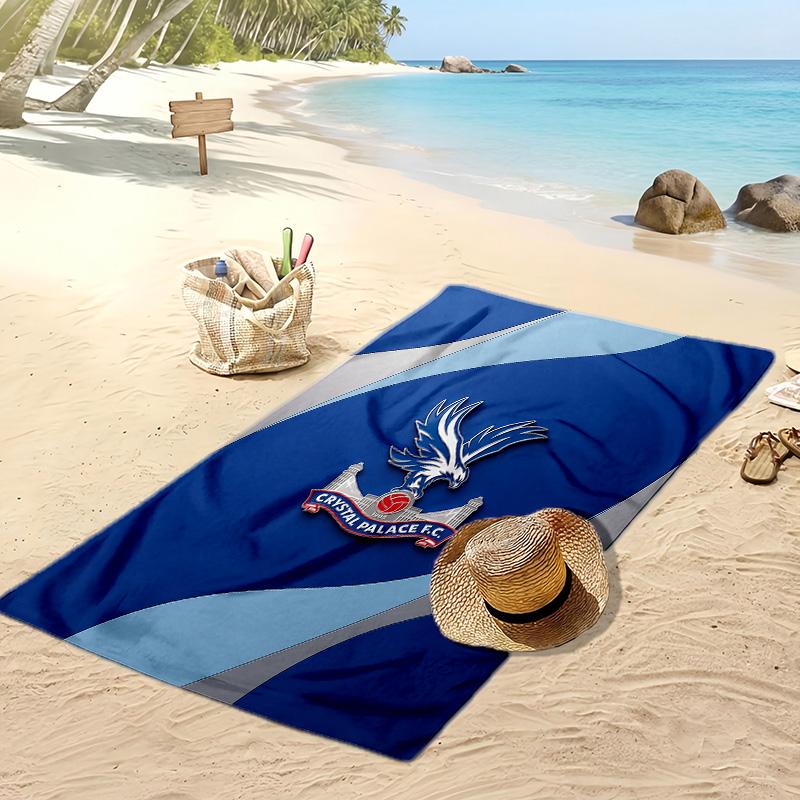 Toalla de Playa con Estampado de Fútbol del Crystal Palace, Toalla Grande Suave de Secado Rápido para Playa, Camping, Natación