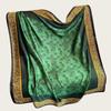 Hangzhou Silk Satin Brocade Scarf 110x110: Versatile Large Silk Feel Shawl for Air Conditioning