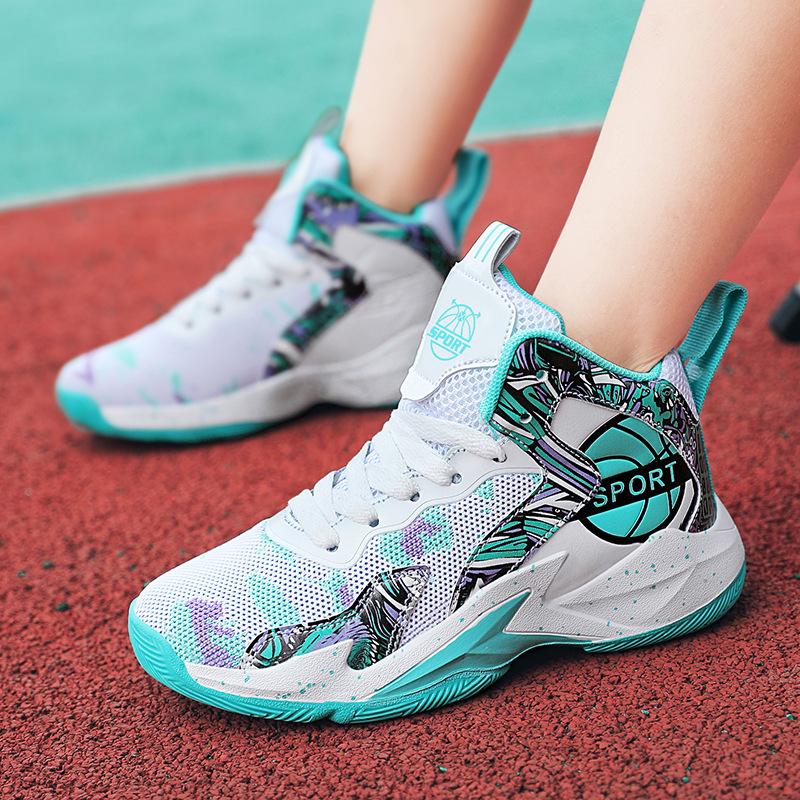 

Children s mesh basketball shoes, primary and secondary school students, classmates, older children aged 12, children s blue sneakers 30