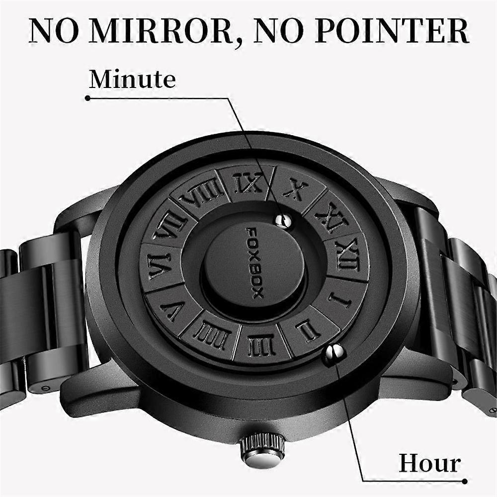 Personalisierte Herren-Armbanduhr mit Magnetroller, trendiges Design, moderne Technologie, rahmenloses Design