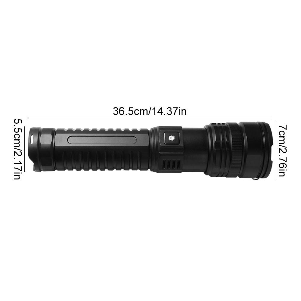 Multifunctional Rechargeable Laser Flashlight Emergency Powerful Strong Light Torch Spotlight LED Work Flashlight Outdoor