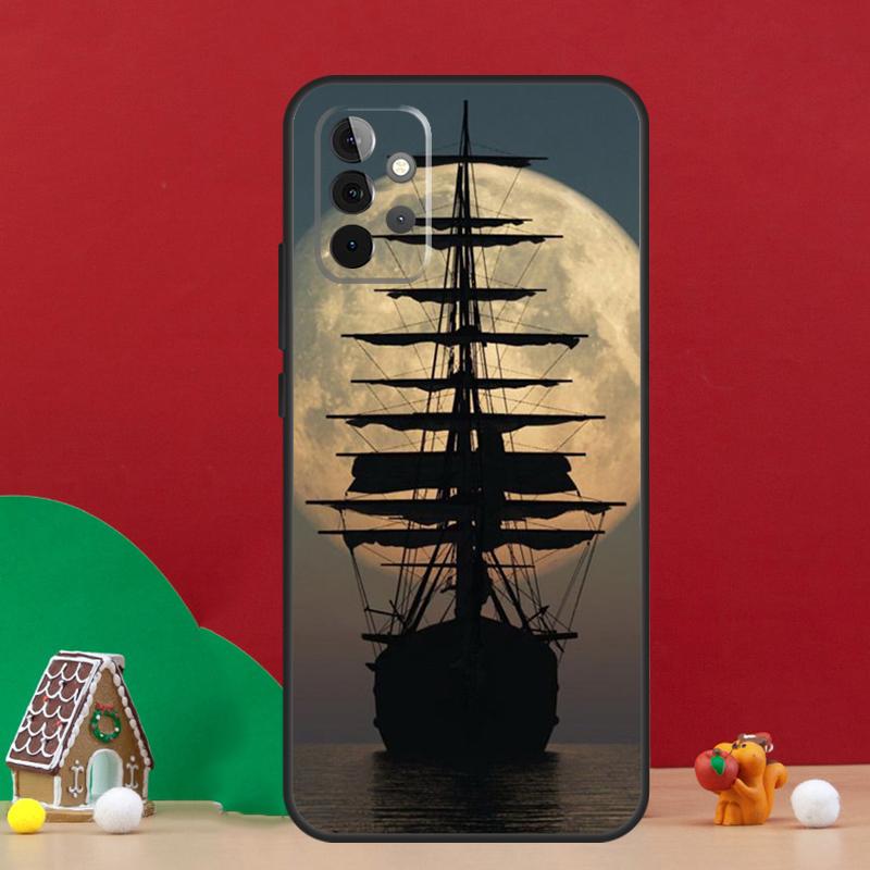 Sailing Pirate Ship Boat Case For Samsung Galaxy A36 A56 A06 A13 A53 A32 A12 A22 A52 A35 A17 A16 A55 A15 A54 A34 A14