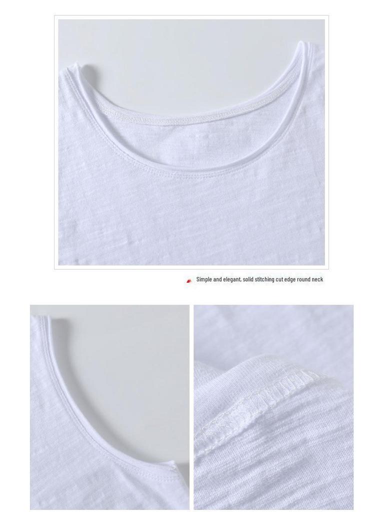 Women's Bamboo Cotton Sleeveless Vest - 2025 Summer Collection - Versatile, Loose Fit Top