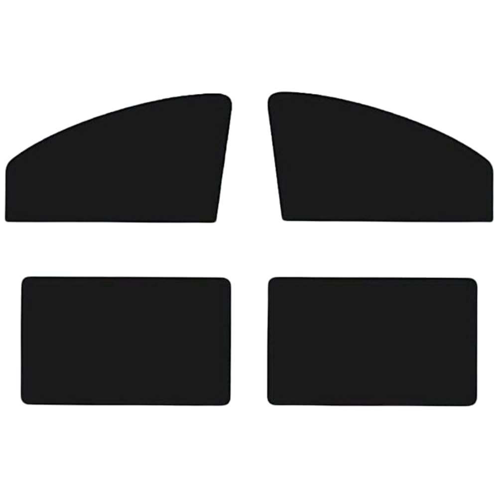 Ideamall Sunshades, Car Window Curtains with Magnetic Side Blocking, Set of 4