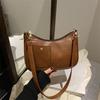 Texture Niche Simple Shoulder Armpit Bag Women's Bag 2025 New Trend Versatile Women's Versatile Ins Crescent Bag
