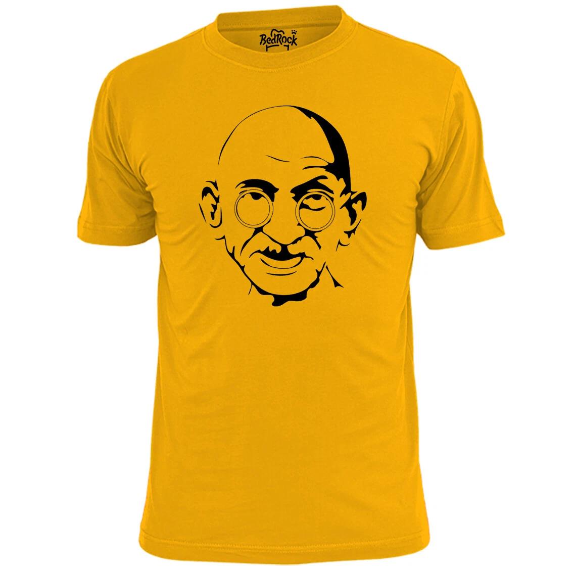 Mens Gandhi Stencil T shirt India Peace Activist Independence M