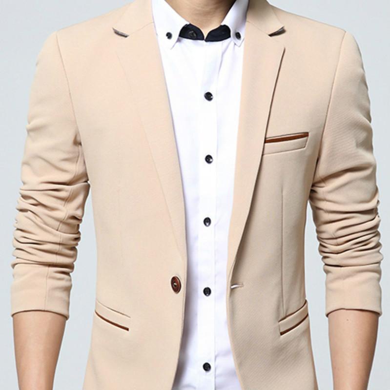 casual tan blazer