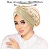 Muslim Women Hijabs Islamic Headwear Braid Head Wrap Chemo Cap Turban Hat