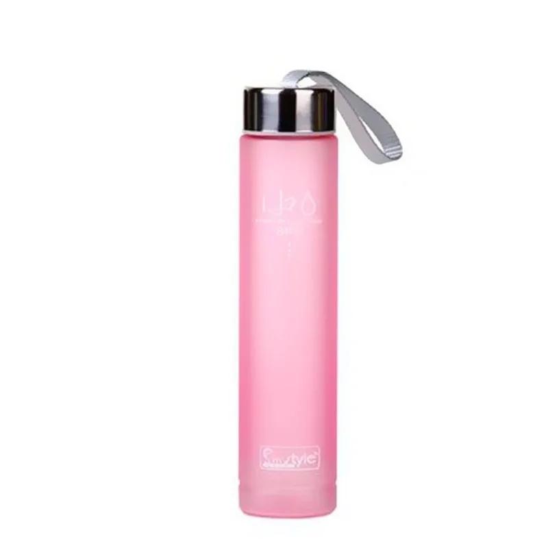 280ML Transparent Water Bottle Portable Summer Outdoor Sports Bike Unbreakable Plastic Water Bottle