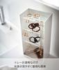 Yamazaki Jewelry Storage 4 W12 X X Tower Large Small Item 5599 Case, Tiers, White, Approx. D7.7 H25cm, Style, Capacity, Storage,