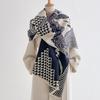 Imitation Cashmere Horse Head Jacquard Scarf Double-Sided Export Autumn And Winter Warm Women'S Fashion