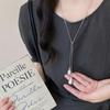 Minimalist Water Drop Pendant Necklace Sweater Chain