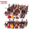 Medieval Age Castle Knights Spartan Warriors Crusader Roman Legion Infantry War Horse Chariot Building Bricks Blocks Figures Toy