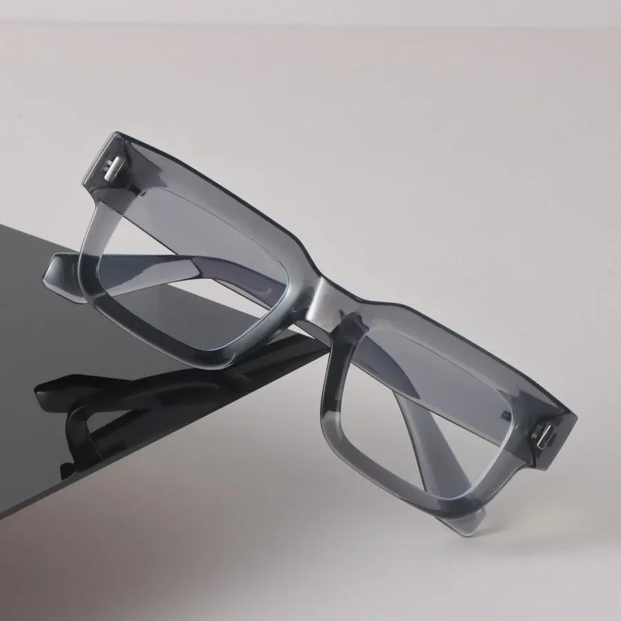 Minimalist Luxury Transparent Glasses Cool Square Frame Eyeglass Women Men Cool Clear Lens Frame Glasses