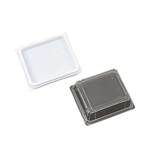 

Daikoku Kogyo Food Pack FM Lunch Box Series F-Pale 80A-CF, Body & Lid: Set of 25, Approx. 14.4 x 12.7 x 1.5 cm, Made in Japan, White, W-80 White