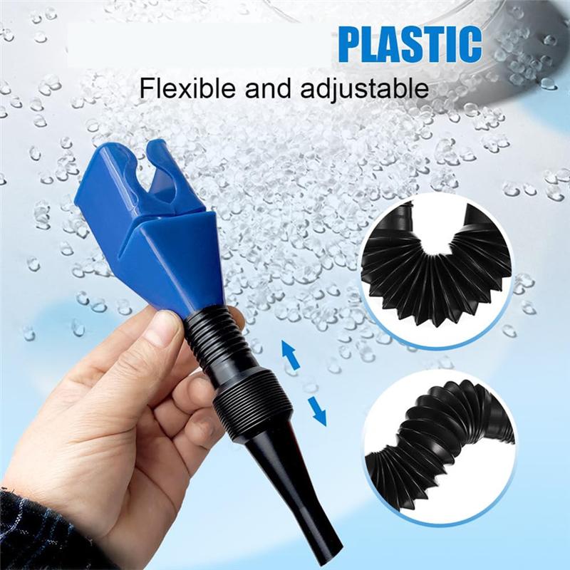Ac29-8PCS Universal Motorcycle Accessories Wide Mouth Funnels Flexible Draining Tool Snap Funnel For Motorcycle Car Oil