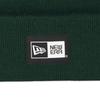 New Era Box Logo Cuff Knit British Free Basic Cuff Knit Box Logo Label Cap, Green,