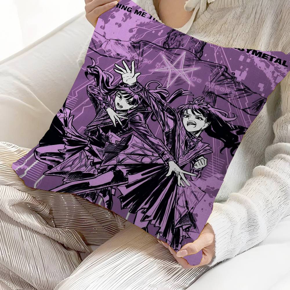 Japanese Band B-Babymetal Tinplate Cushion Cover Decorative Pillow Sofa Home Decor Case Pillow Cases