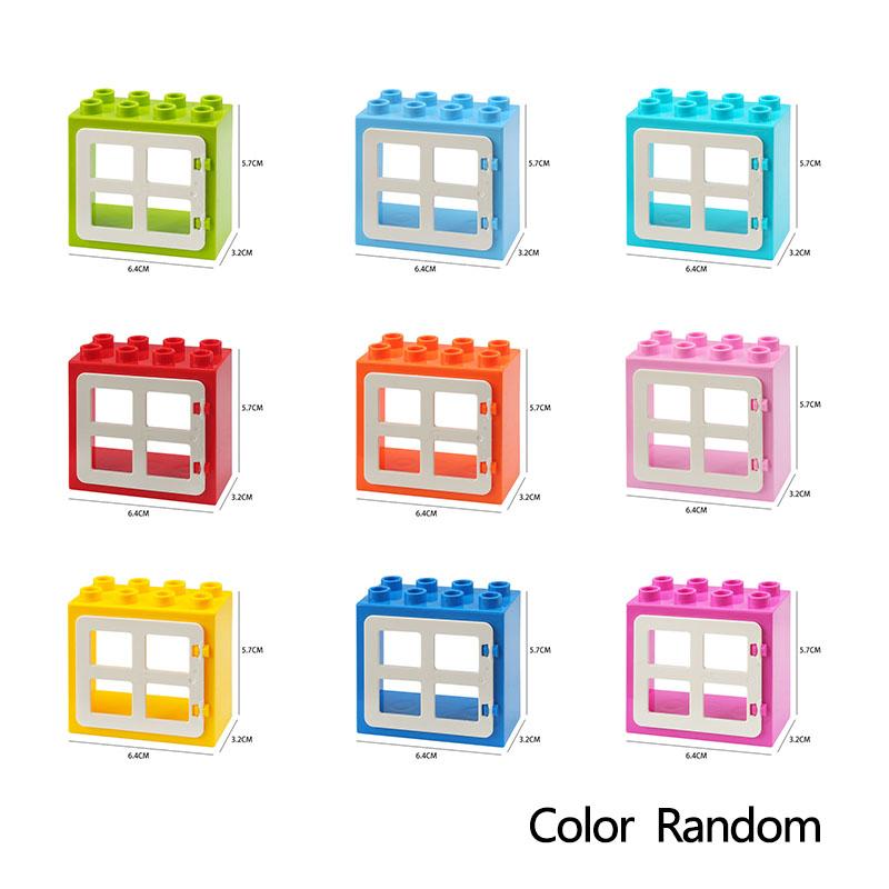 Big Size DIY Building Blocks Window Doors And Household Bulk Parts Model Compatible Large Bricks Toys Accessories Kids Toy Gifts