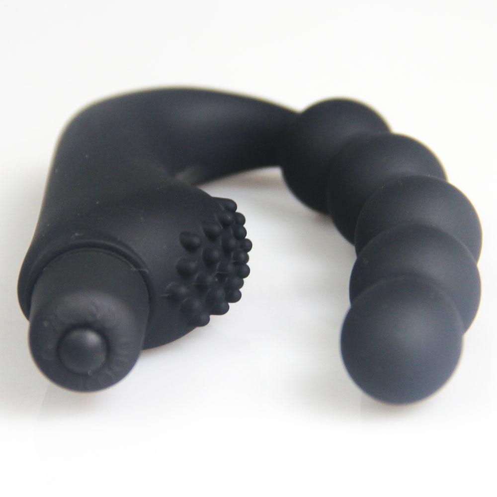 Man's Prostate Massage Anal Butt plug Sex products Beads Silicone Dildo g spot Hand Free Vibrator Double plug Dong Adult dick