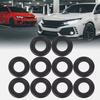 10Pcs Car Engine Oil Drain Plug Gaskets Washer Black Rubber Replacement Screw Washers Sealing Gasket for GM 12616850 3536966