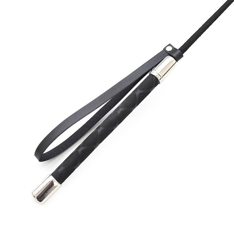 Pu Leather Long Straight Whip Flogger Paddle Horse Whip Training Riding Crop Whip With Anti-Slip Grip Equestrianism Horsewhip