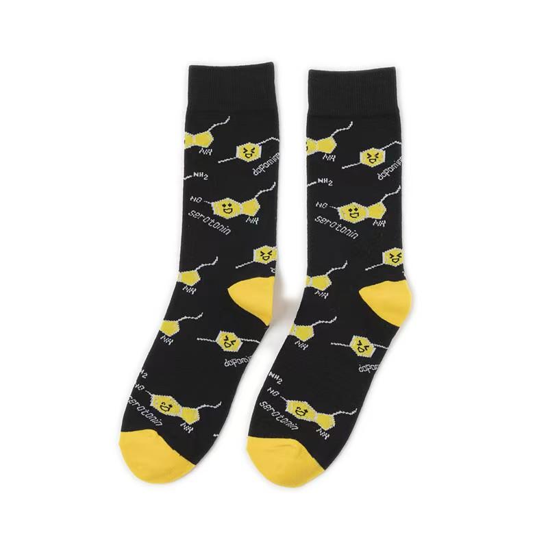 AB New Fashion Socks for Men and Women Colorful Cartoon Animal Cotton Sock Hip Hop Funny Plant Mushroom Bird Stocking