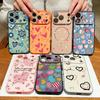 Cute Candy Love Heart Case For iPhone 17 18 Pro Max Magnetic For Magsafe Skin Feel Hybrid Phone Cover For iPhone 16 15 14 13 Pro Max