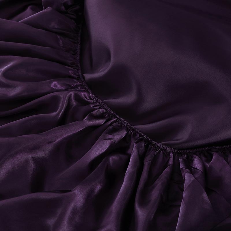 Ny Sateng Laken Europeisk Stil Rayon Madrassbeskytter Strikk Kant Laken King 140x200 160x200 Uten Putetrekk Sengetøy