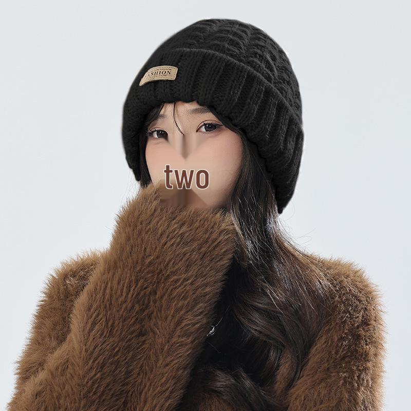 Damen Koreanischer Strickmützen- und Schal-Set – Winter Warm, Vielseitiges Design